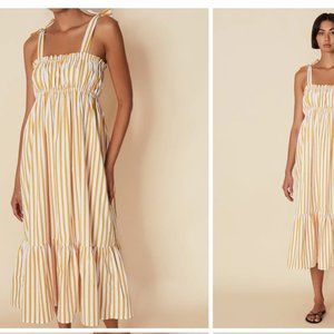 NWT Gia Midi Dress Martie Stripe Print